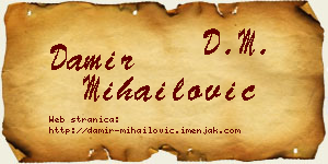Damir Mihailović vizit kartica